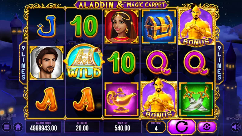 Aladdin and the Magic Carpet gameplay
