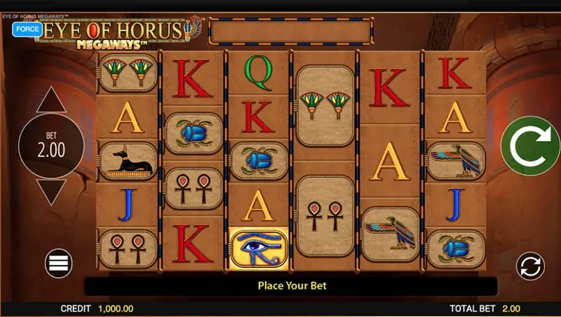 Eye of Horus Megaways gameplay