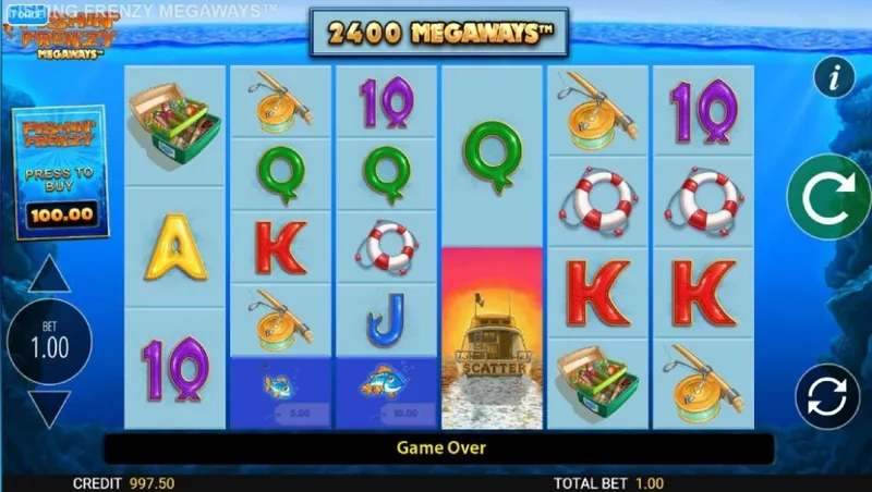 Fishin' Frenzy Megaways gameplay