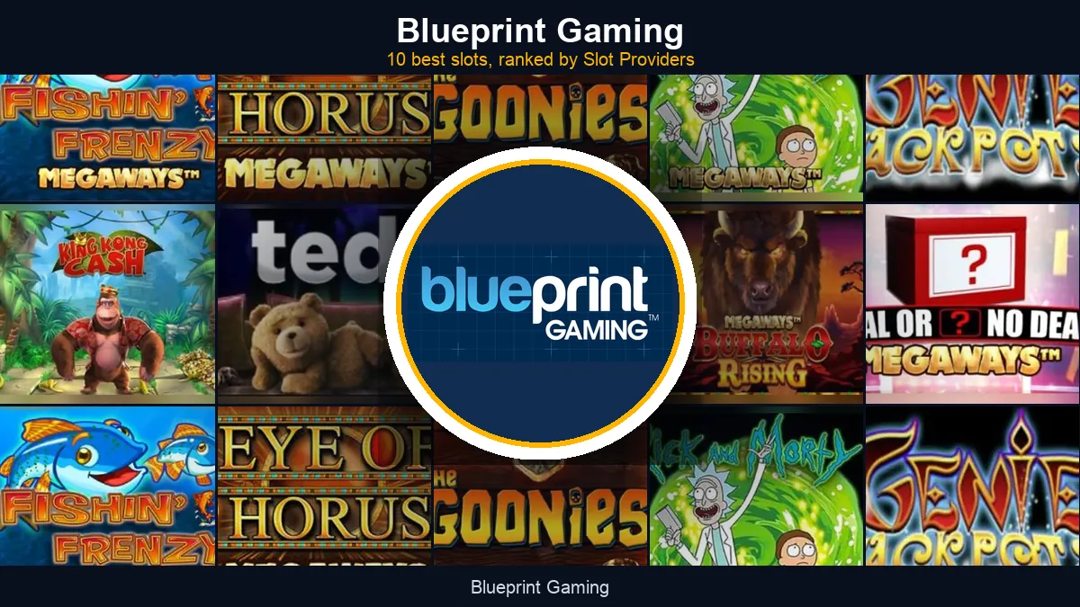 Blueprint Gaming - best slots at a glance