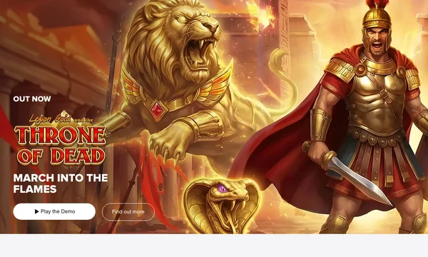 Legion Gold and the Throne of Dead key art — Play'n GO