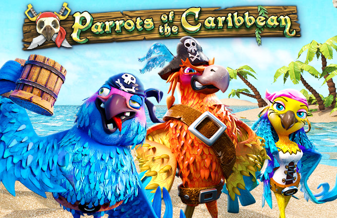 Parrots of the Caribbean slot logo