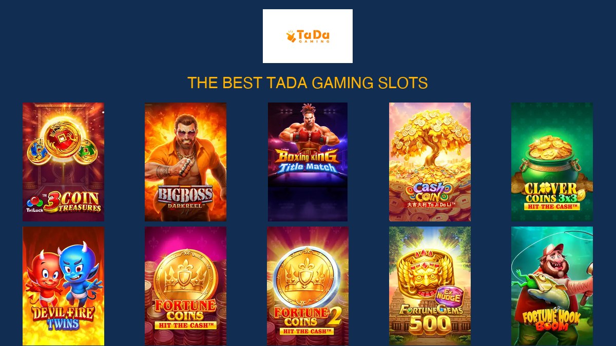 TaDa Gaming's best slots — Fortune Coins, Fortune Hook Boom, Big Boss and more, ranked by Slot Providers